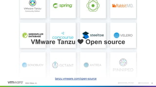 ©2022 VMware, Inc. @Alexandre_Roman @bmoussaud 15
VMware Tanzu ❤️ Open source
tanzu.vmware.com/open-source
 