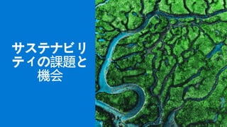 サステナビリ
ティの課題と
機会
 