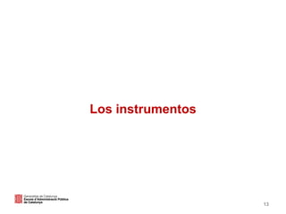 13
Los instrumentos
 