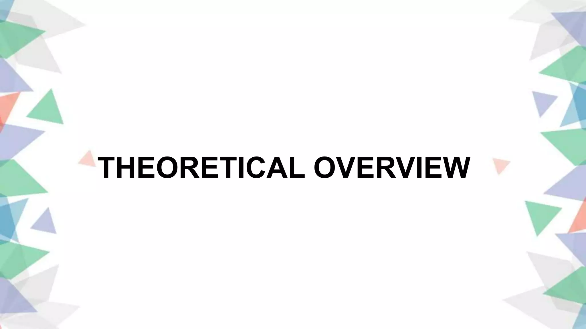 THEORETICAL OVERVIEW
 