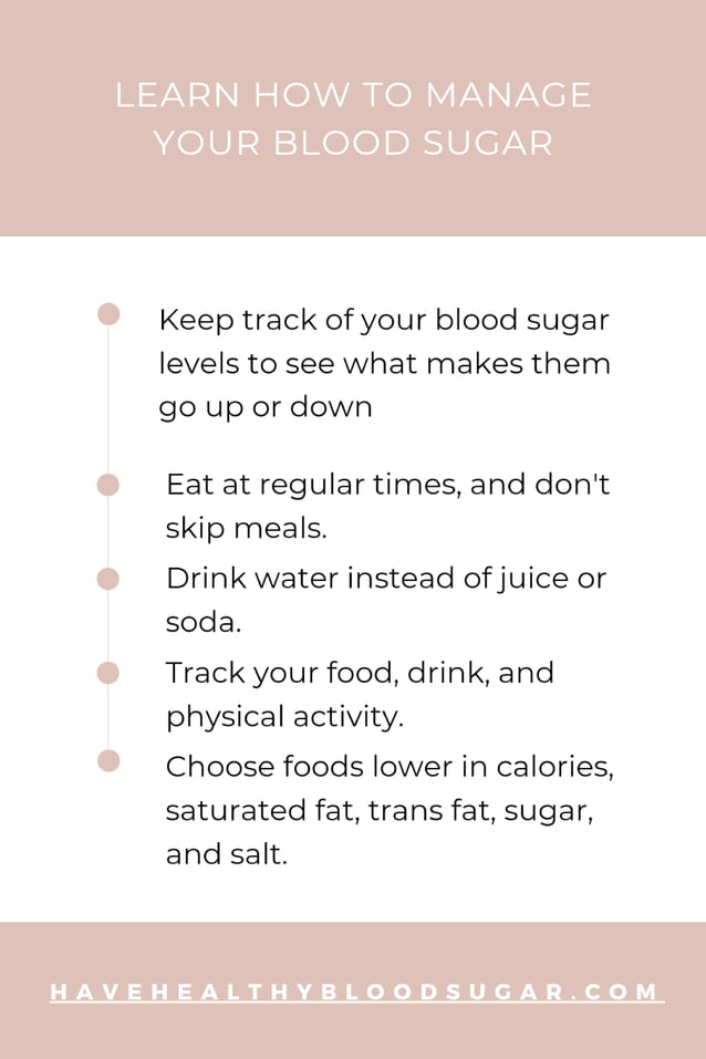 Curated visual reference: Visual Reference: How To Manage Your Blood Sugar