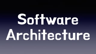 Software
Architecture
 