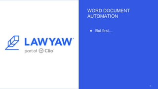 Document Automation: Building a Solid Foundation in MS Word | PPTX