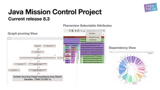 Java Mission Control Project
Current release 8.3
Dependency View
Graph pruning View
Flameview Selectable Attributes
 