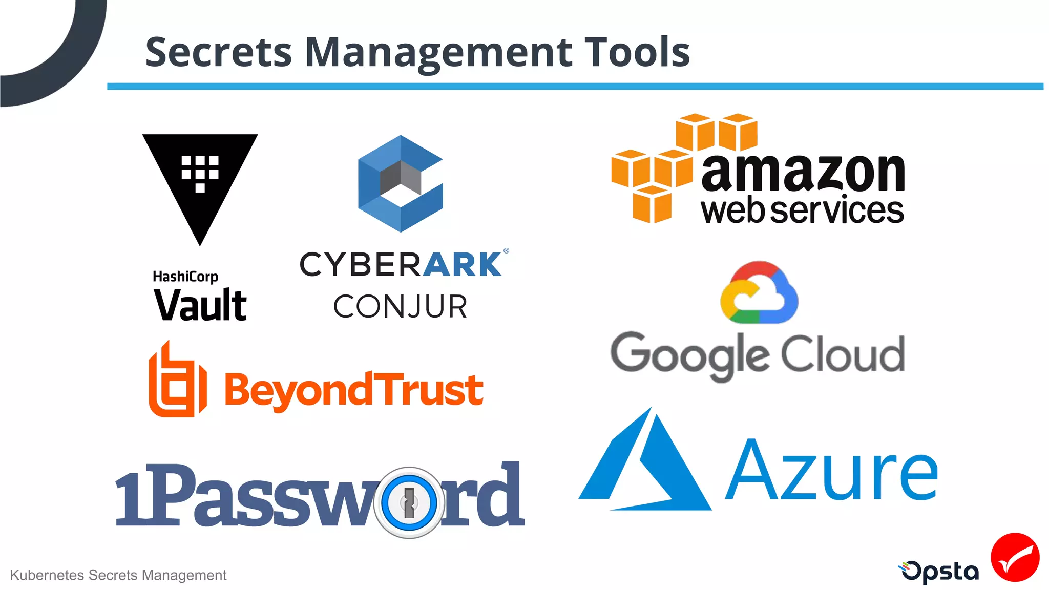 Kubernetes Secrets Management
Secrets Management Tools
 