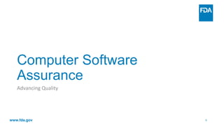 Computer Software Assurance (CSA): Understanding the FDA’s New Draft ...
