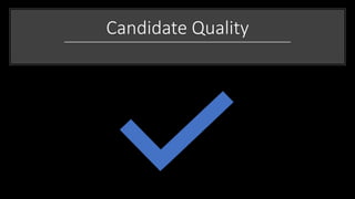 Candidate Quality
 