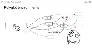 Why Is Istio That Shape? @mt165
Polyglot environments
 