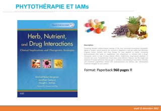 Phytothérapie et antirétroviraux - Herbal-Drug interactions
