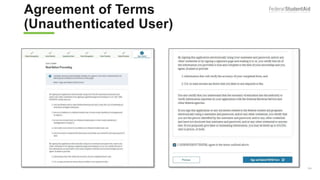 Agreement of Terms
(Unauthenticated User) Independent
124
 
