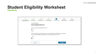 Student Eligibility Worksheet
23
 