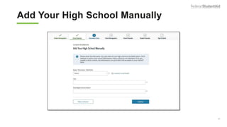 Add Your High School Manually
25
 