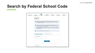Search by Federal School Code
29
 