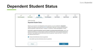 Dependent Student Status
36
 