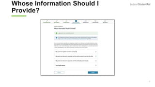 Whose Information Should I
Provide?
37
 