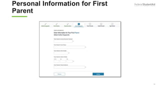 Personal Information for First
Parent
39
 