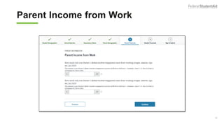 Parent Income from Work
49
 