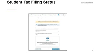 Student Tax Filing Status
Dependent
56
 