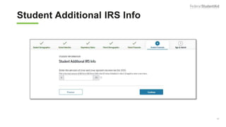 Student Additional IRS Info
60
 