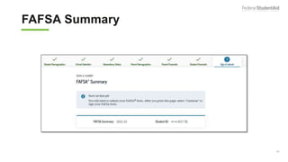 FAFSA Summary
66
 