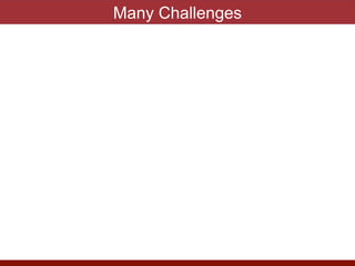 Many Challenges
 