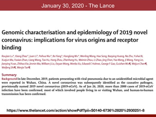 January 30, 2020 - The Lance
https://www.thelancet.com/action/showPdf?pii=S0140-6736%2820%2930251-8
 