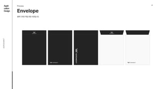 07
Appli- 
cation

Design
AEROEMNT
Envelope
Process
봉투디자인작업과정시안입니다.
 