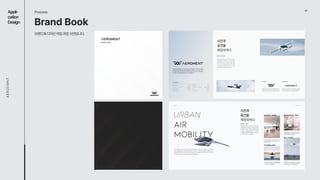 07
Appli- 
cation

Design
AEROEMNT
Brand Book
Process
브랜드북디자인작업과정시안입니다.
 