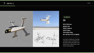 3 UAM기체 |Z2
UAM기술
Z2
탑승인원|1인승
제작사|ZEVAAero
최대속도|260km/h
운항거리|80km
적재가능용량|100kg
용도|개인여행,수색및구조,화물배송
22년 ‘제로’의 첫 시험비행 성공 후 새로 설계된
프로토타입으로, 항공기가 UFO처럼 보이는 독
특한 측면과 날개 설계 디자인이 돋보인다. 전방
비행시에는항공기가기울어져조종사는슈퍼맨
처럼누운자세로비행하게된다.
기초설계단계
 