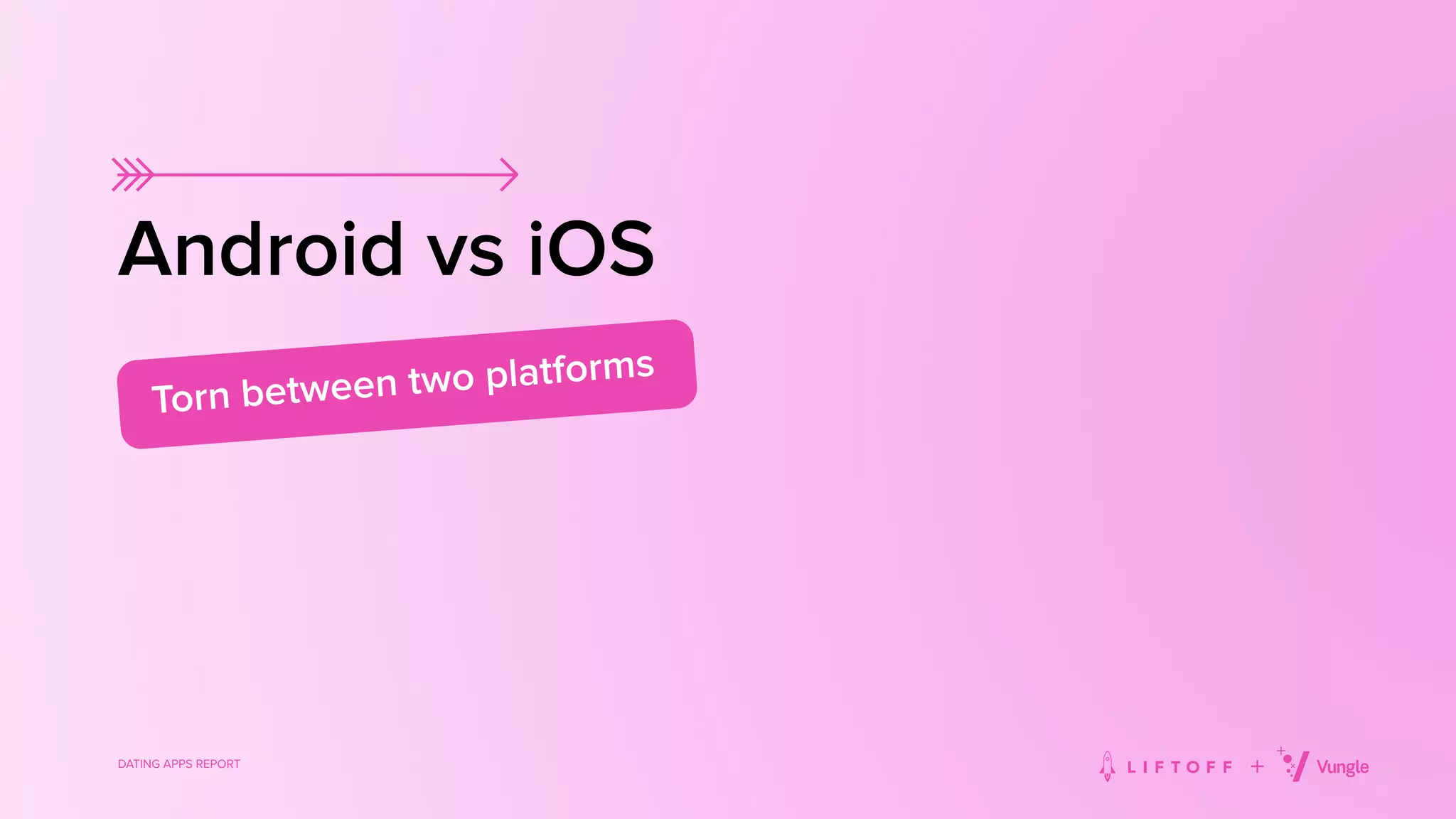 DATING APPS REPORT
Android vs iOS
Torn between two platforms
 