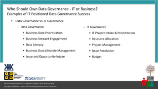 Who Should Own Data Governance – IT or Business?