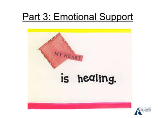 Part 3: Emotional Support
 