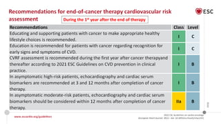 Cardio oncology guidelines ESC 2022 | PDF