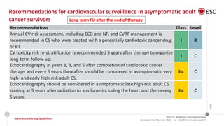 Cardio oncology guidelines ESC 2022 | PDF