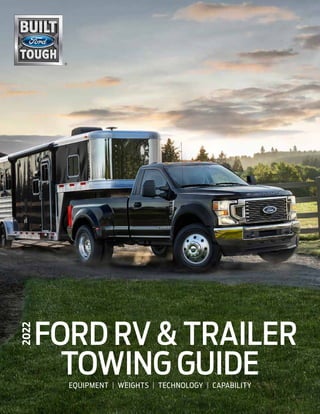 2022
FORD RV & TRAILER
TOWING GUIDE
EQUIPMENT | WEIGHTS | TECHNOLOGY | CAPABILITY
®
 