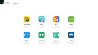 골프 플랫폼
골프 플랫폼
01 골프 기업
02
카카오 골프 예약
맞춤형 골프장 추천
지도로 가까운 골프장 알려줌
앱 전용 할인
골프 하자
위치에 기반하여 주변 골프 친구 생성
쉽고 재미있는 골프 라이프
지역 커뮤니티 활성화하는 스포츠
그린라이트 골프 골프 투유
골퍼들을 위한 골프 용품 앱
모바일 랜덤쇼핑몰 랜덤투유의 확장 버전
골프 용품 랜덤박스
AK 골프
국내 최초 온라인 골프용품 판매
오프라인 매장에서도 온라인 혜택 적용
카테고리별 제품 할인
스크린골프 간편 비교/예약
매장 방문 후기
레슨 비용 상세 비교
김캐디
스크린 골프 활동 기록
골프 용품 할인 정보, 랭킹순위 제공
골프 관련 미디어 제공
골프존
스크린 골프 활동 기록
프로 골퍼 라이센스
매장 찾기, 매장 상세 정보 확인
케이골프
종합 골프 조인 서비스
매달 무료라운딩 혜택
맞춤 검색으로 골프 친구 찾기
 