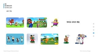 골프게임
마리오시리즈게임
04
MZ세대 분석
BrandDesign&NationalBrand HYUCommuniDesign
MZ세대&골프
 