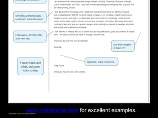 MACQUARIE SCHOOL OF SOCIAL SCIENCES
www.craigkunce.com for excellent examples.
 