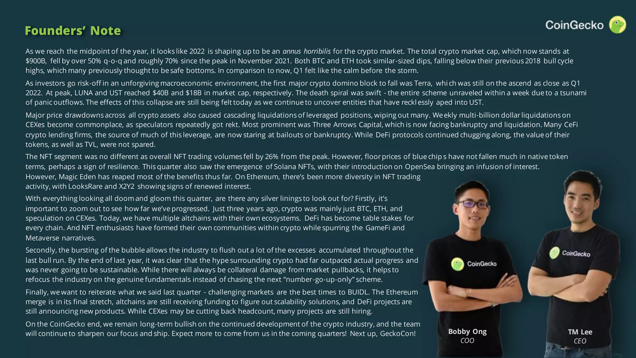 CoinGecko Q2 2022 Quarterly Report | PDF