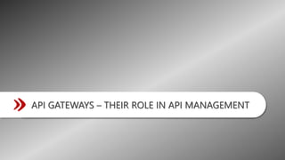 © Revelation Technologies Group, Inc. 2022 | All rights reserved. Slide 24 of 54
@Revelation_Tech
API GATEWAYS – THEIR ROLE IN API MANAGEMENT
 