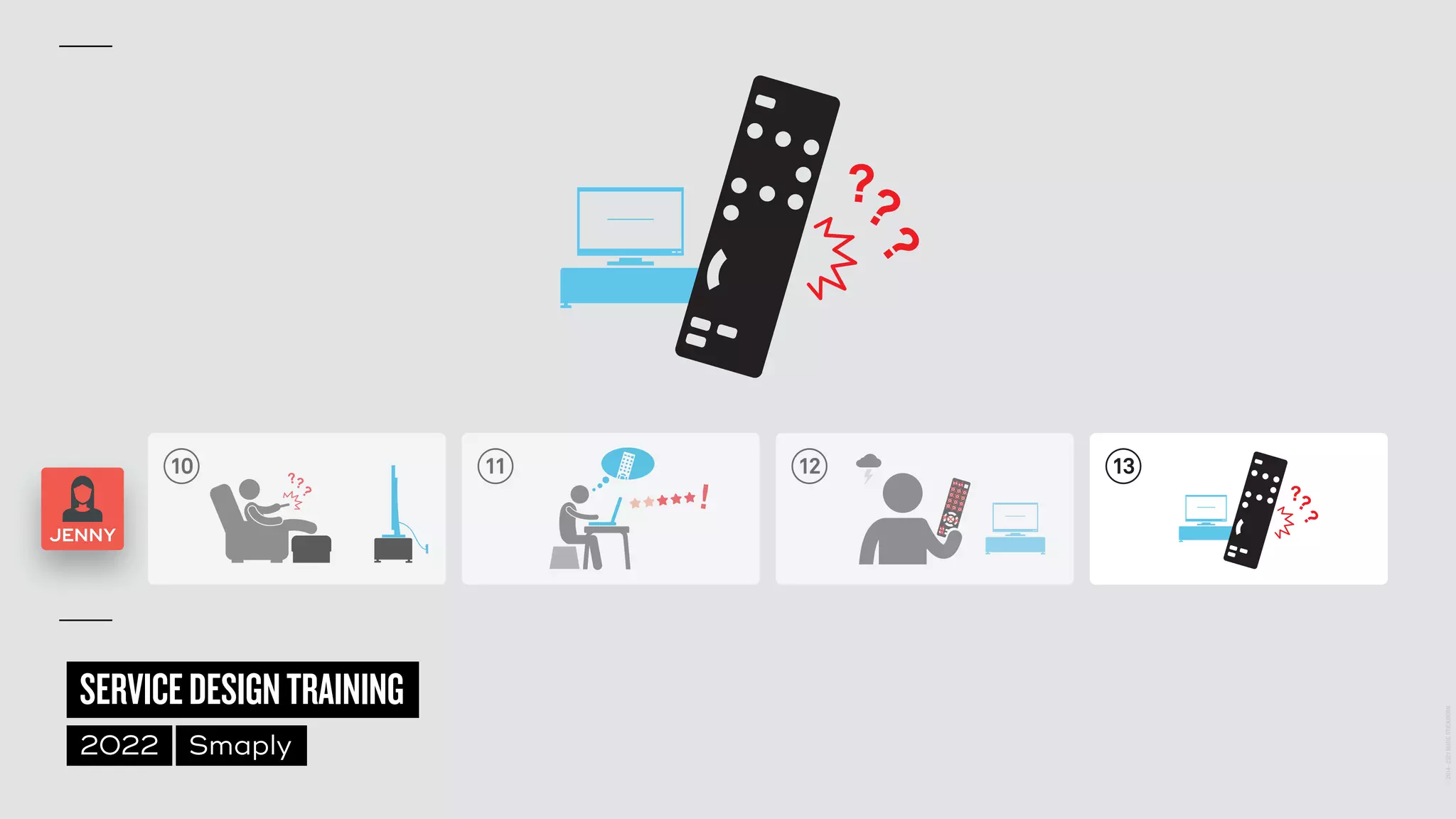 ©
2014–2021
MARC
STICKDORN
SERVICEDESIGNTRAINING
2022 Smaply
10 11 12 13
JENNY
 