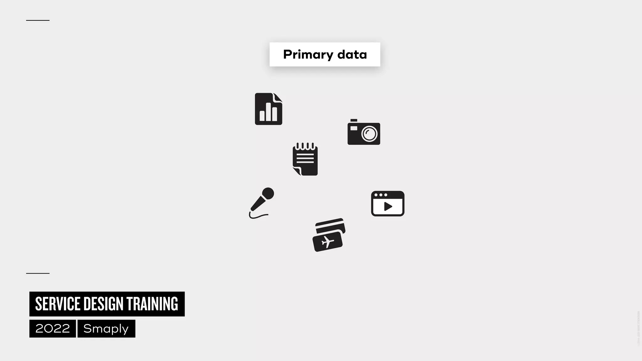 ©
2014–2021
MARC
STICKDORN
SERVICEDESIGNTRAINING
2022 Smaply
Primary data
 
