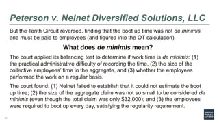 44
Peterson v. Nelnet Diversified Solutions, LLC
But the Tenth Circuit reversed, finding that the boot up time was not de ...