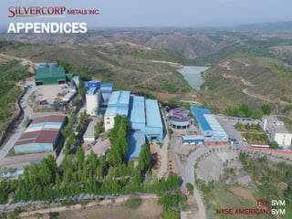 31
APPENDICES
TSX: SVM
NYSE AMERICAN: SVM
 