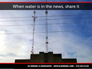 When water is in the news, share it
 