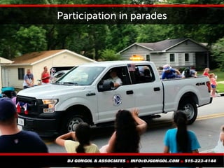 Participation in parades
 