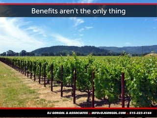 Benefits aren't the only thing
 
