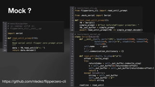 Mock ?
https://github.com/nledez/
fl
ipperzero-cli
 