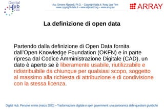 Trasformazione digitale e open government: una panoramica delle questioni giuridiche (Edulife, marzo 2023)