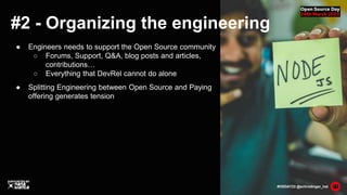 Organization and challenges (with best practices) behind a successful open-source project